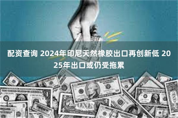   配资查询 2024年印尼天然橡胶出口再创新低 2025年出口或仍受拖累